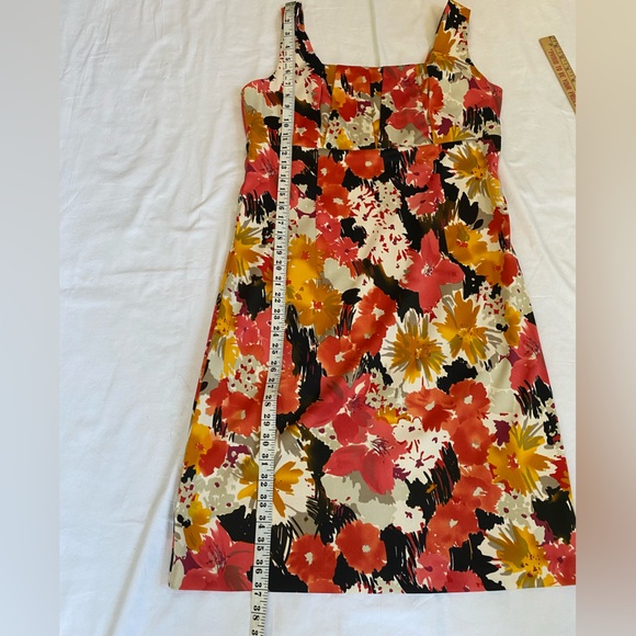 Cleo Floral Chic Sleeveless Empire Waist Fitted Cottagecore Mini Dress size 6 - Picture 9 of 16